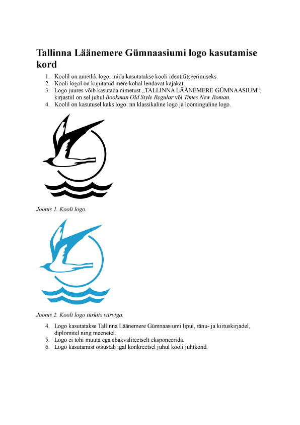 Tallinna Läänemere Gümnaasiumi logo kasutamise kord